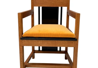 Two Art Deco Modernist High Back Armchairs by Cor Alons, 1927